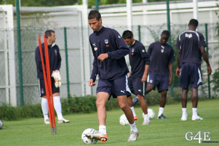 Marouane Chamakh entrainement Bordeaux seul