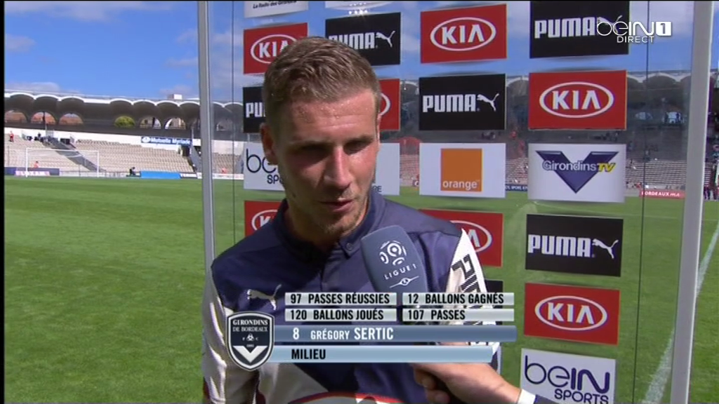 Réaction Sertic après-match BIS Bastia