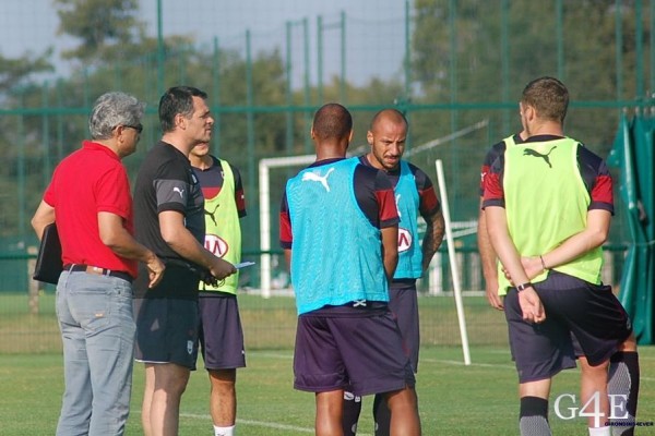 Sagnol et ses joueurs et Lacombe