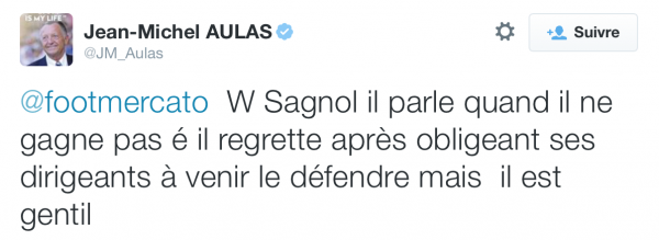Aulas twitter Sagnol