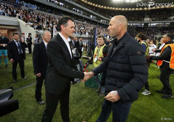Willy Sagnol et Zinedine Zidane