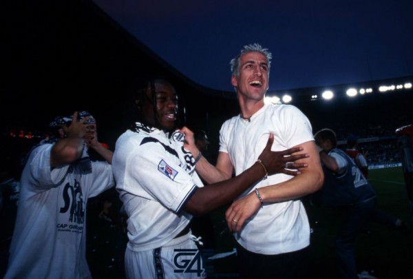 Johan Micoud / Lassina Diabate - 29.05.1999 - Paris Saint Germain / Bordeaux - 1998 / 1999 Photo : Alain Gadoffre / Icon Sport
