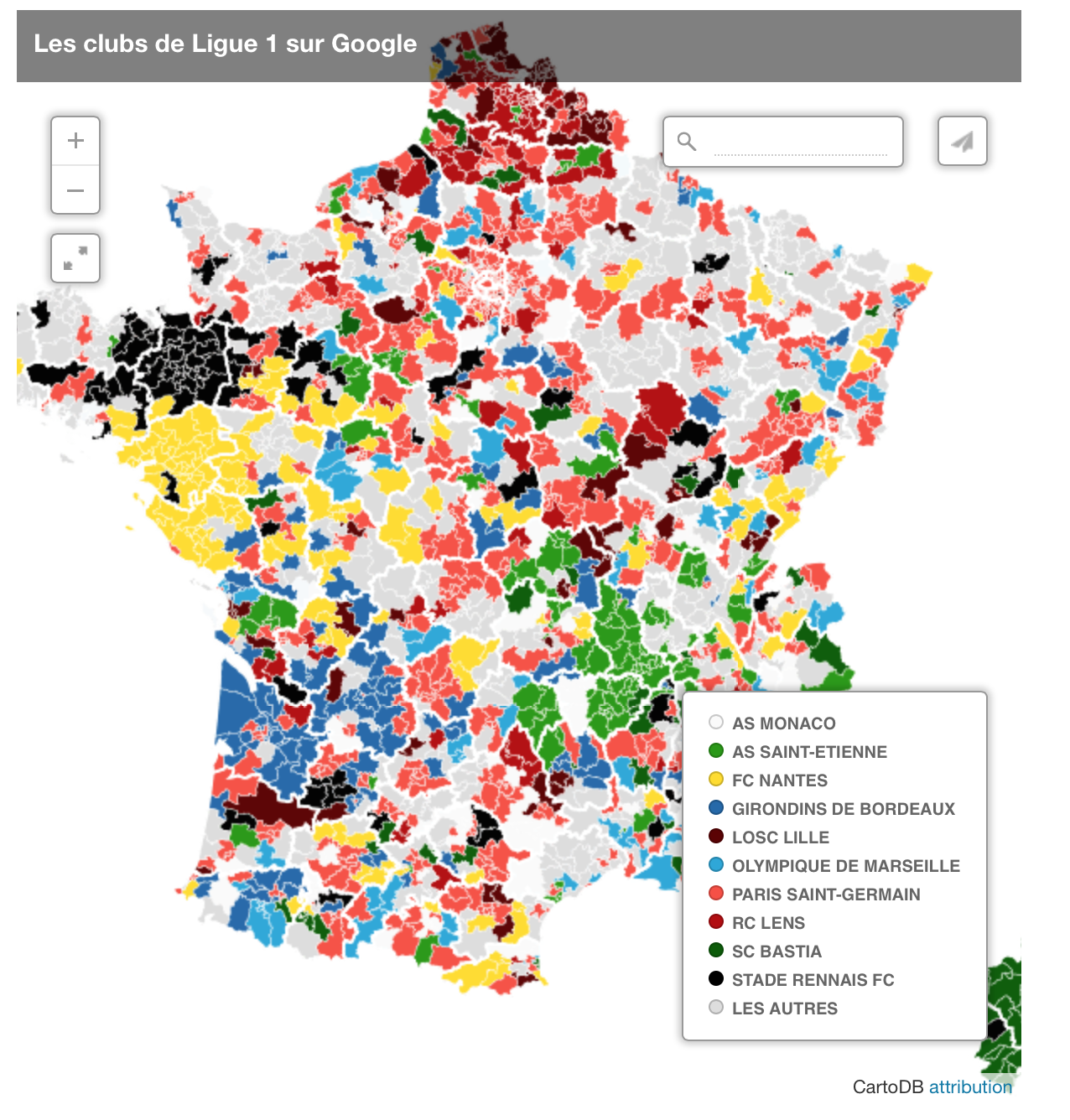 Cartographie Ligue 1 Libération