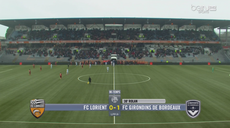J9 Lorient Bordeaux mi-temps