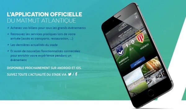 L’application officielle du Matmut Atlantique.