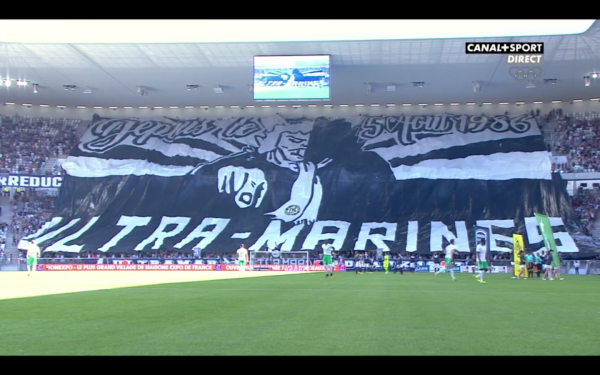 Supporters Tifo Ultramarines