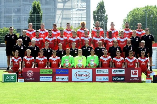 Fortuna Düsseldorf – Mannschaftsfoto am 13.7.18